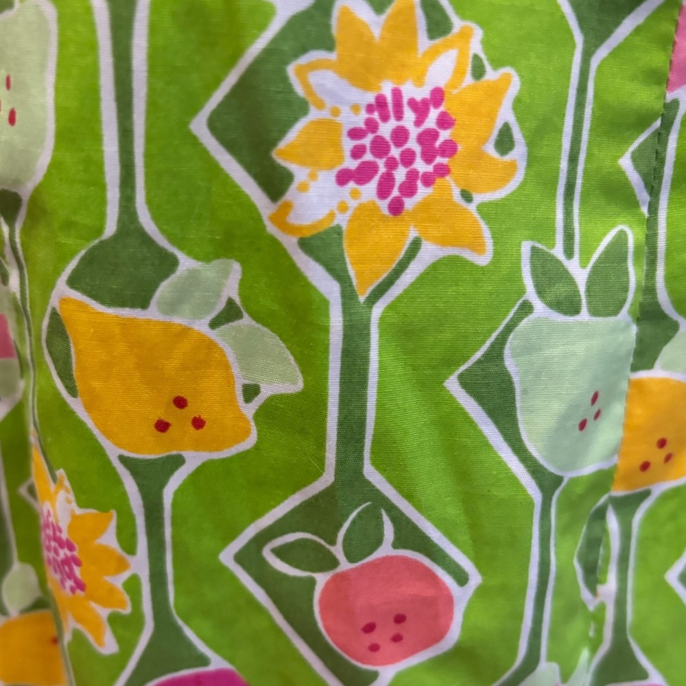 Lilly Pulitzer plus size lime green print dress - Picture 5 of 5